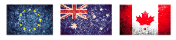 European, Australian & Canadian Players E.U., Australia & Canada flags image